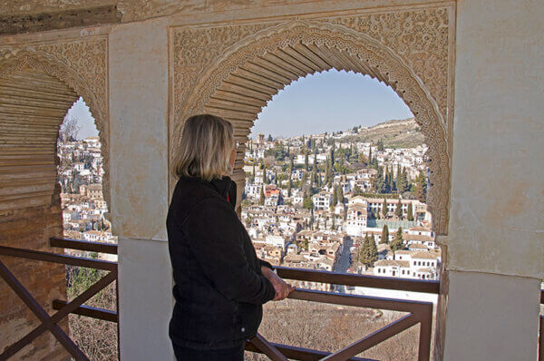 Alhambra, uitzicht op Albayzin