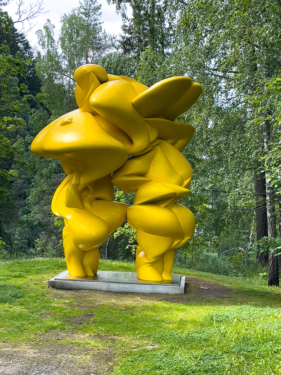 Castor en Pollux in het Kistefos Museum, Javnaker